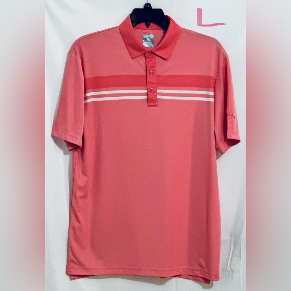 MENS PINK CALLAWAY GOLF ⛳️ POLO